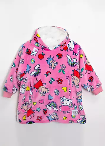 Peppa Pig Sunny Day Hugzee - Wearable Hooded Fleece Blanket | Kaleidoscope