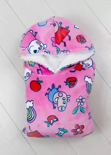 Peppa Pig Sunny Day Hugzee - Wearable Hooded Fleece Blanket | Kaleidoscope