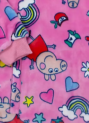 Peppa Pig Sunny Day Hugzee - Wearable Hooded Fleece Blanket | Kaleidoscope