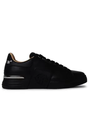 Philipp Plein    Philipp Plein Exagon Sneakers In Black Nappa Lear