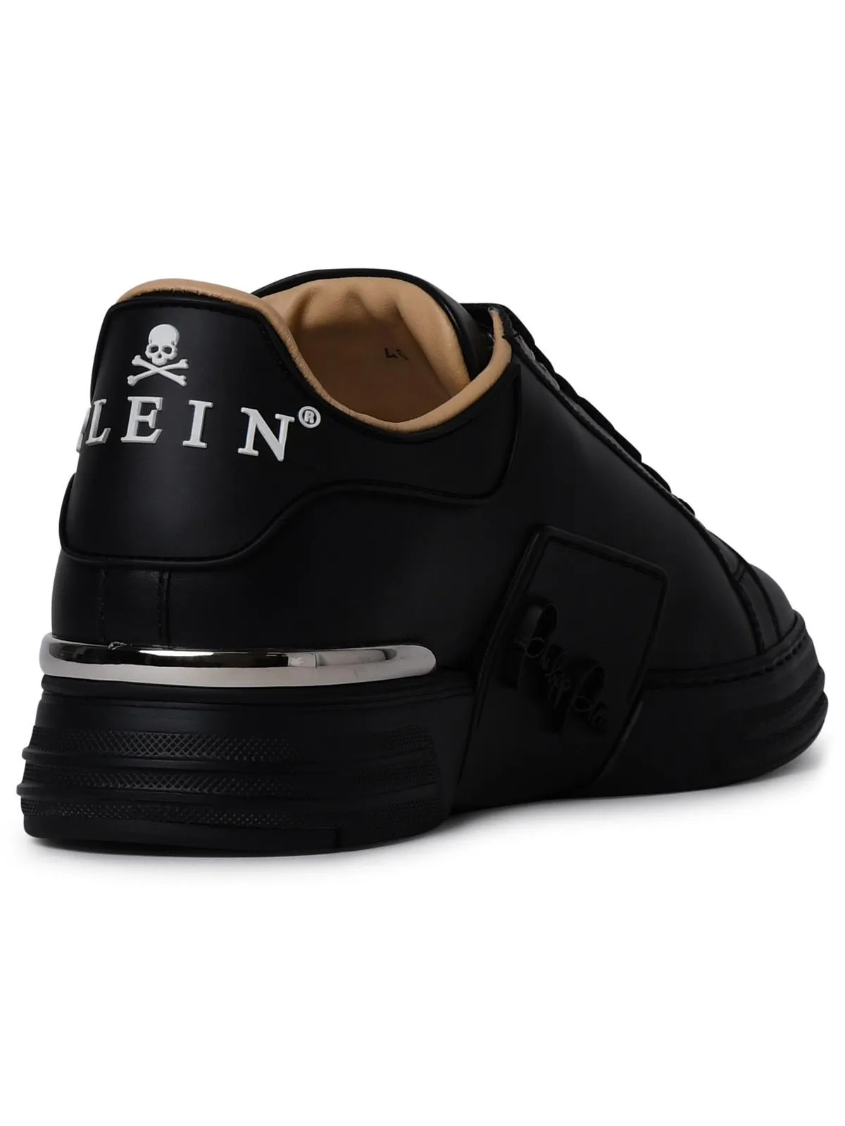 Philipp Plein    Philipp Plein Exagon Sneakers In Black Nappa Lear