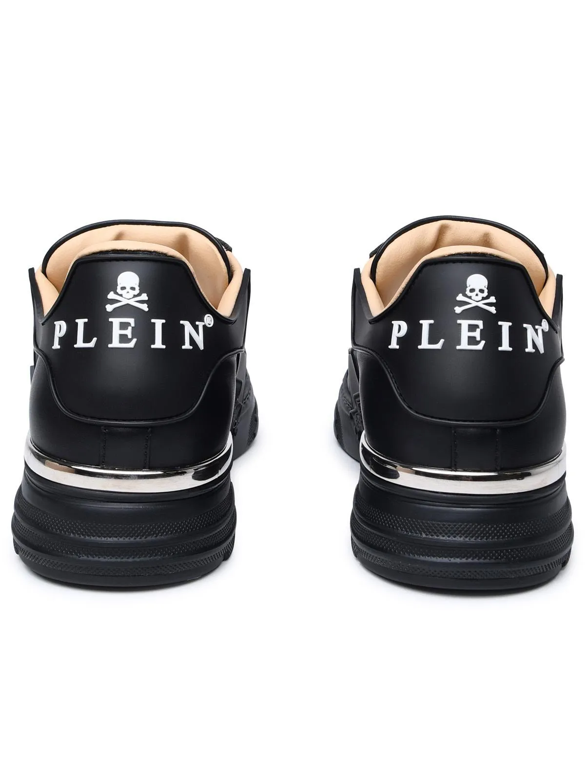 Philipp Plein    Philipp Plein Exagon Sneakers In Black Nappa Lear