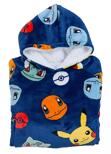 Pokemon Badges Hugzee - Wearable Hooded Fleece Blanket | Kaleidoscope