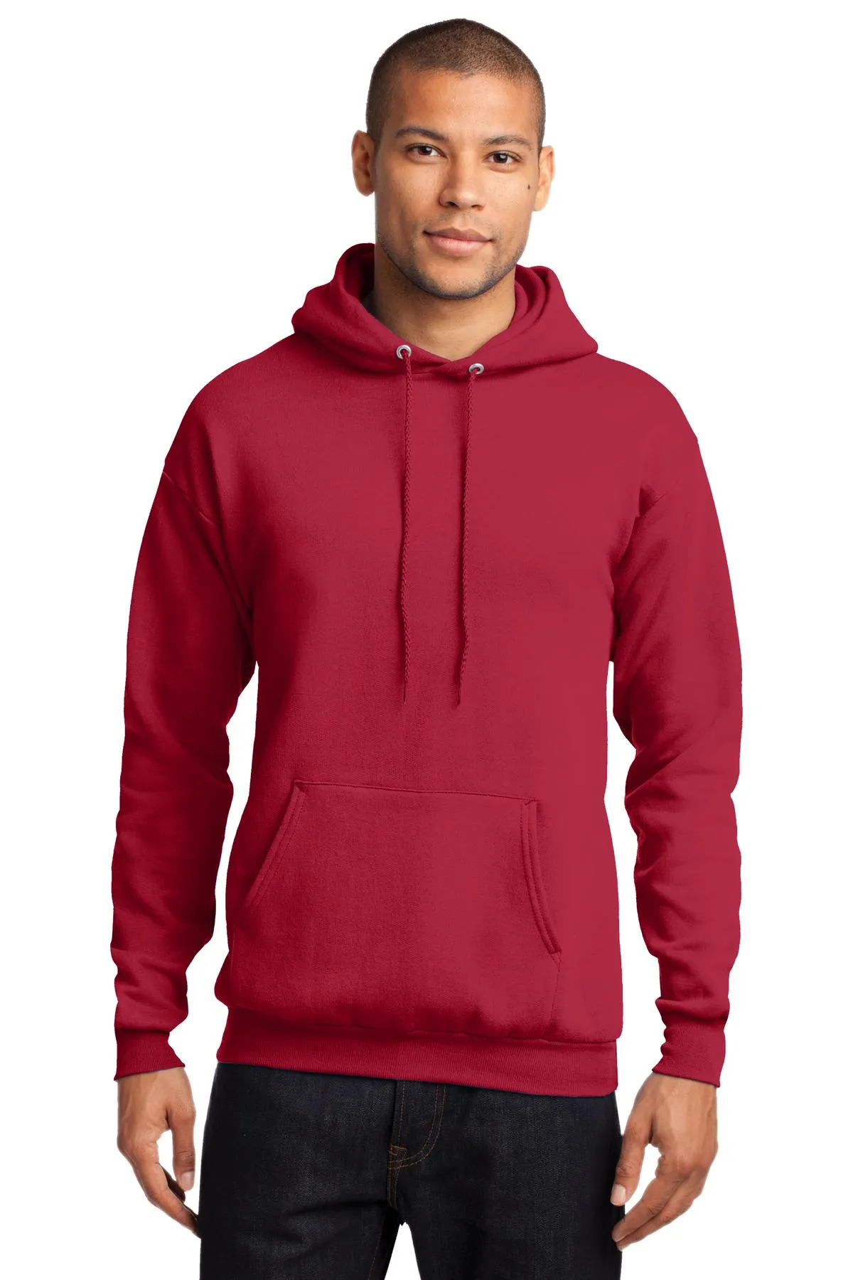 Port & Company Men's Core Fleece Pullover Hooded Sweatshirt. PC78H 2 of 4