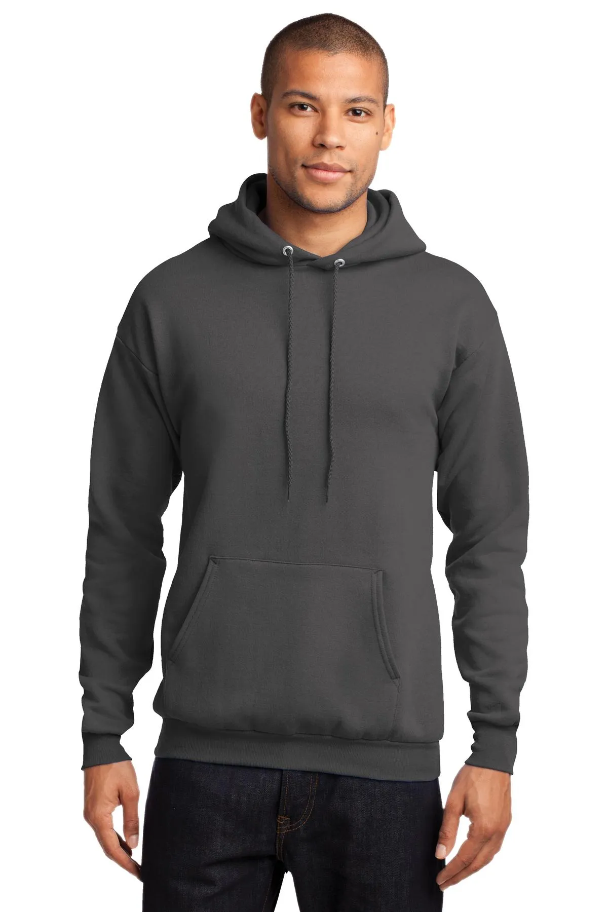 Port & Company Men's Core Fleece Pullover Hooded Sweatshirt. PC78H 2 of 4