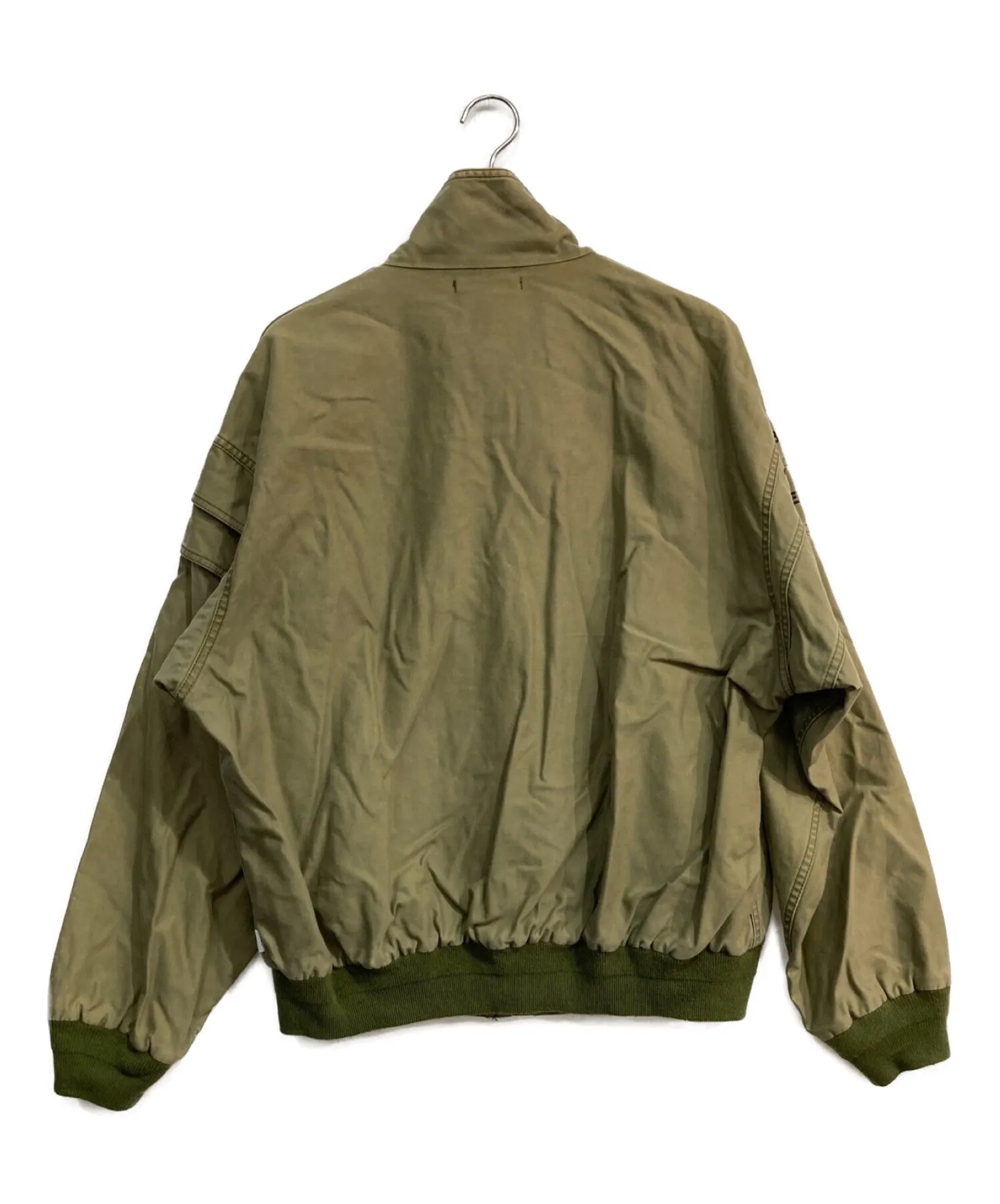 [Pre-owned] WTAPS Bio-washed Cotton Full Zip Military Jacket 201WVDT-JKM03 201wvdt-jkm03