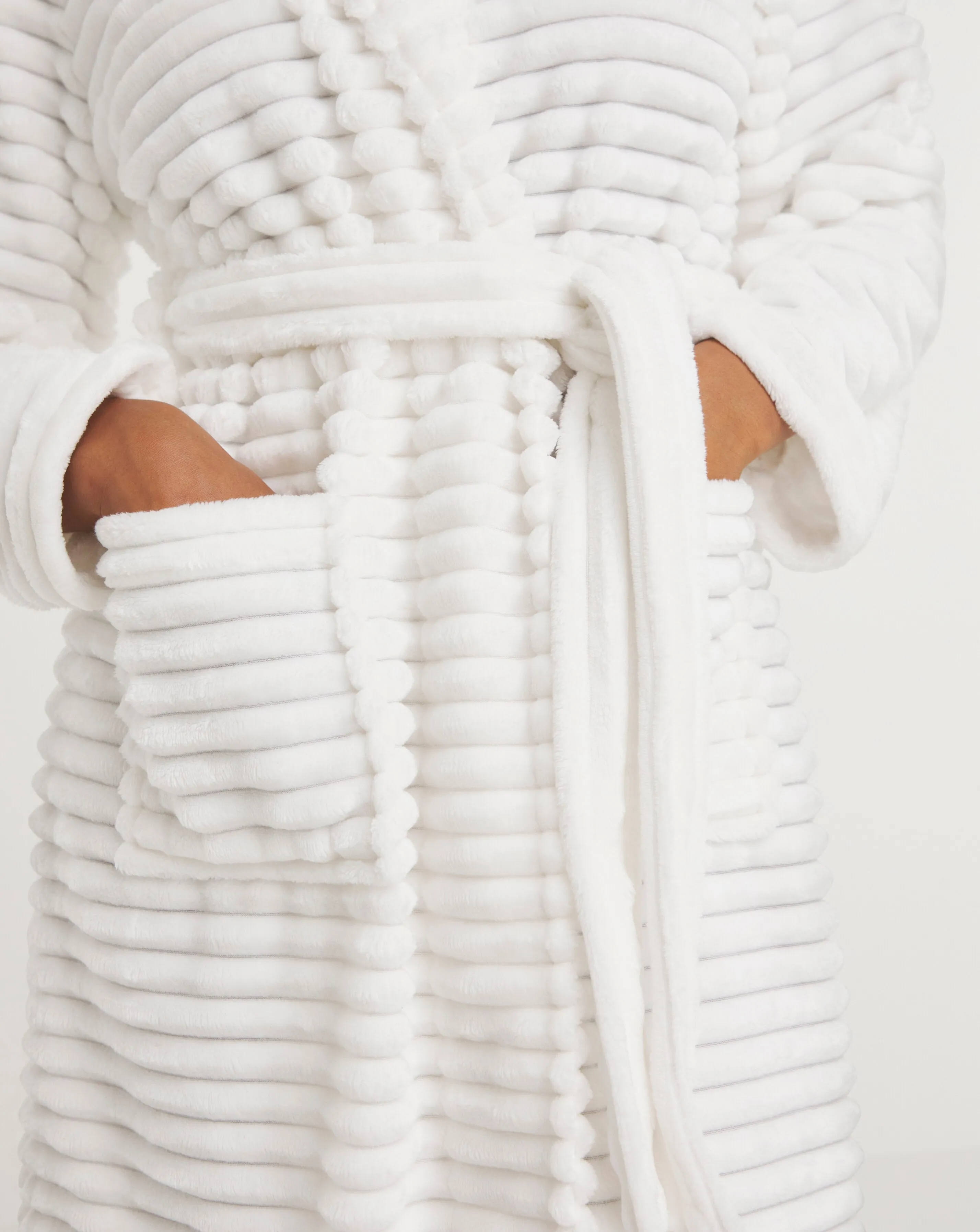 Pretty Secrets Luxury Fleece Hooded Dressing Gown