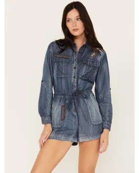 Product Name:  Cleo + Wolf Women's Denim Romper