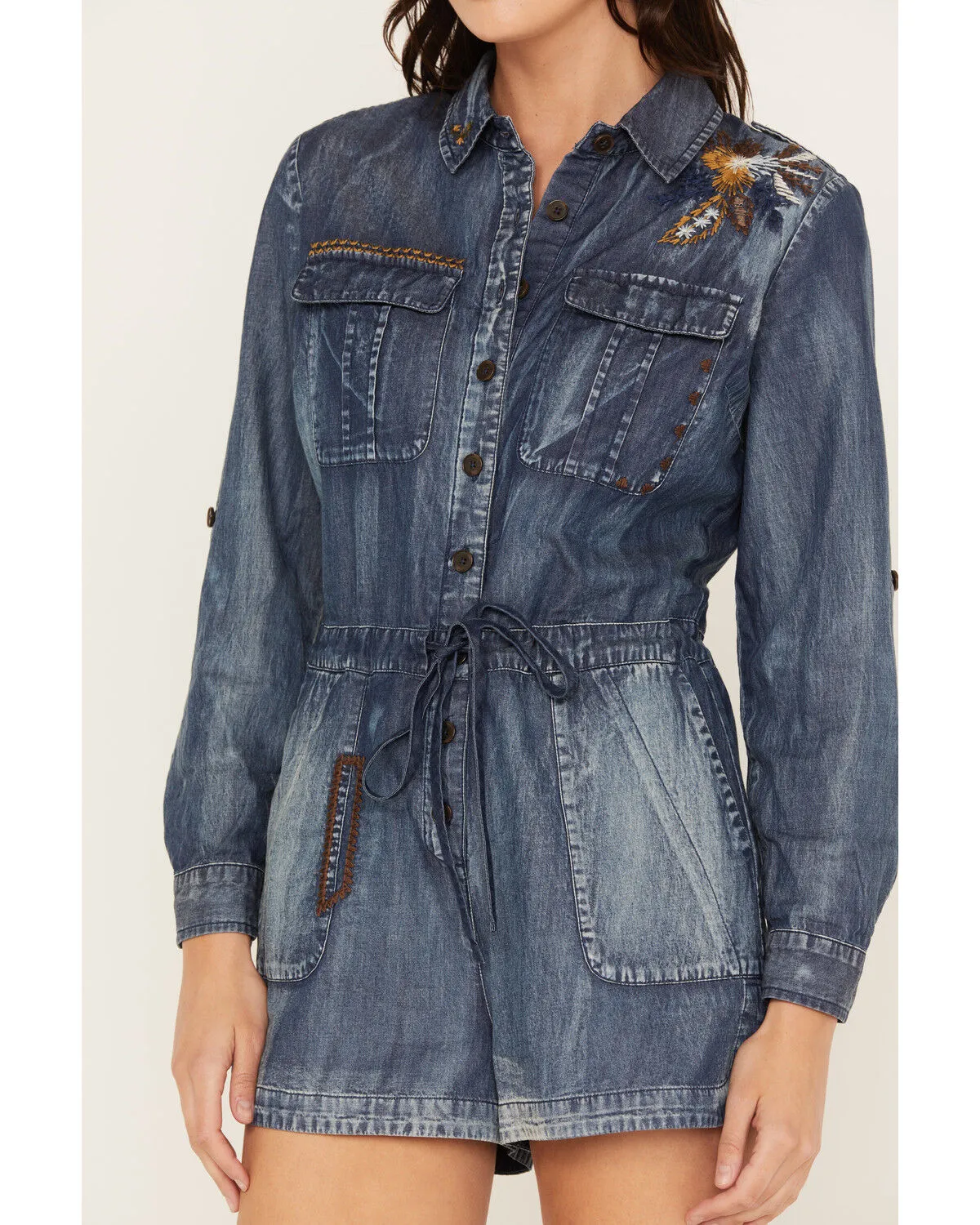 Product Name:  Cleo + Wolf Women's Denim Romper