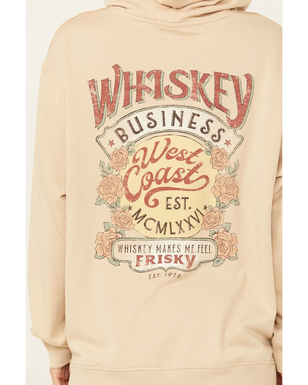 Product Name:  Cleo + Wolf Women's Whiskey Washed Oversized Hoodie