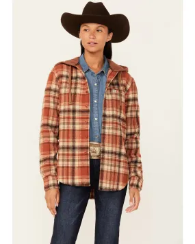 Product Name:  Kimes Ranch Delano Plaid Print Hooded Flannel Jacket