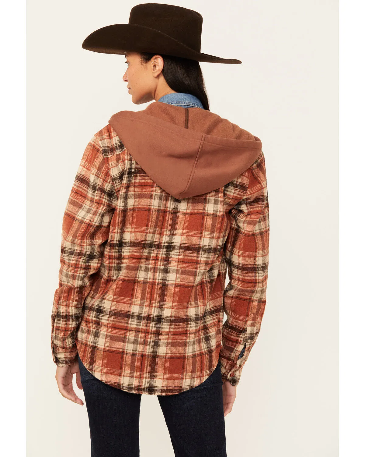 Product Name:  Kimes Ranch Delano Plaid Print Hooded Flannel Jacket