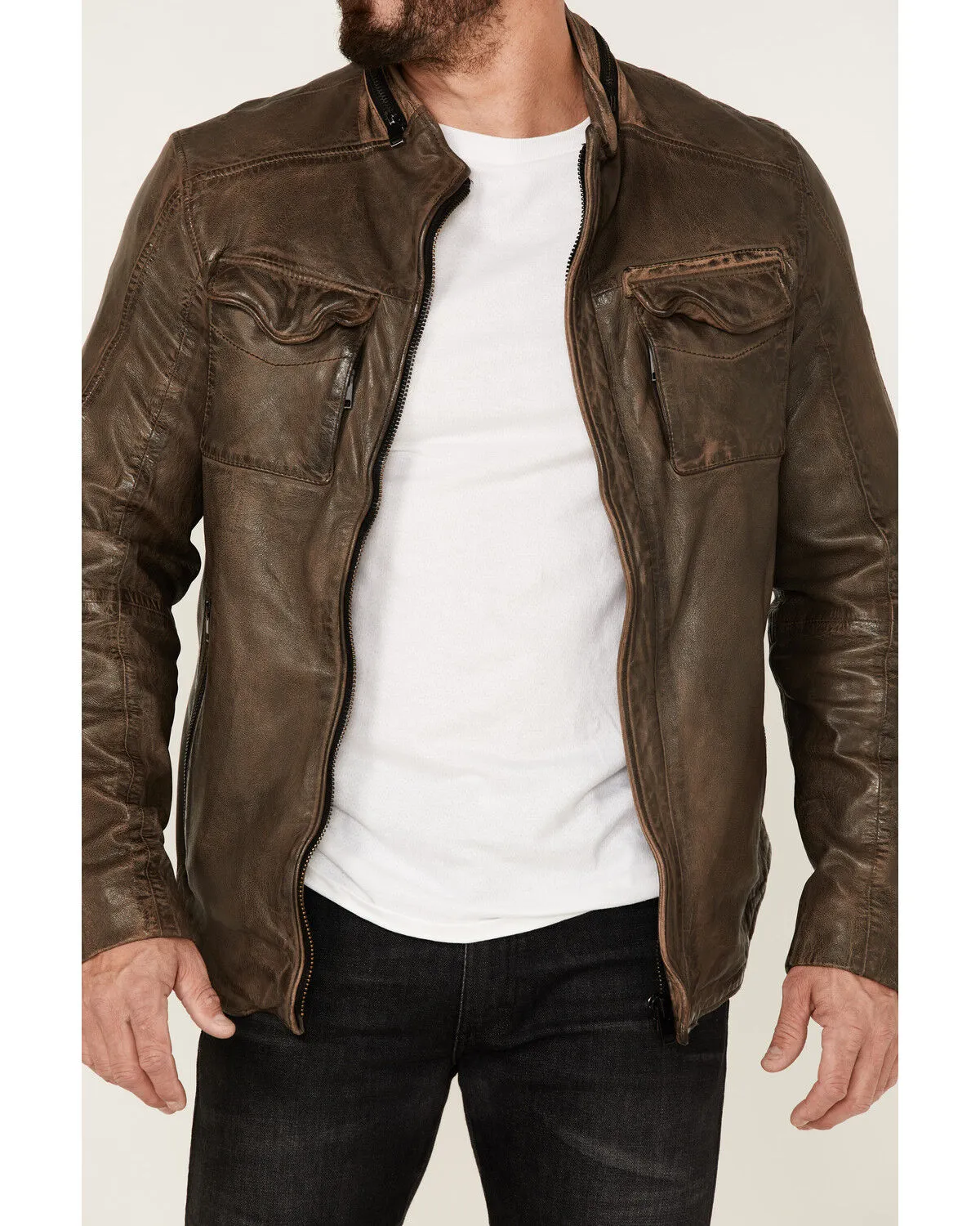 Product Name:  Mauritius Leather Men's Cove Lamb Leather Jacket