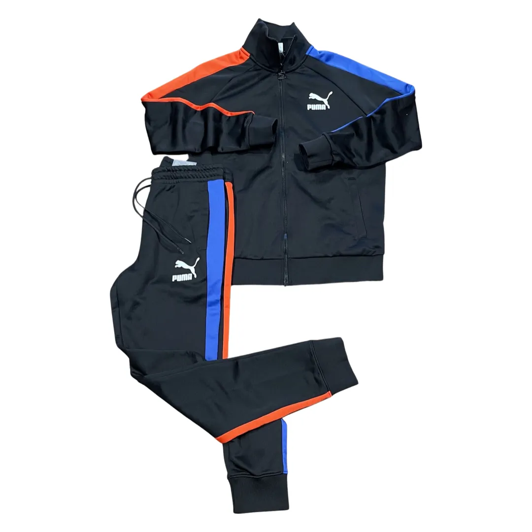 Puma ICONIC T7 TRACKSUIT Men’s - PUMA BLACK-ROYAL SAPPHIRE