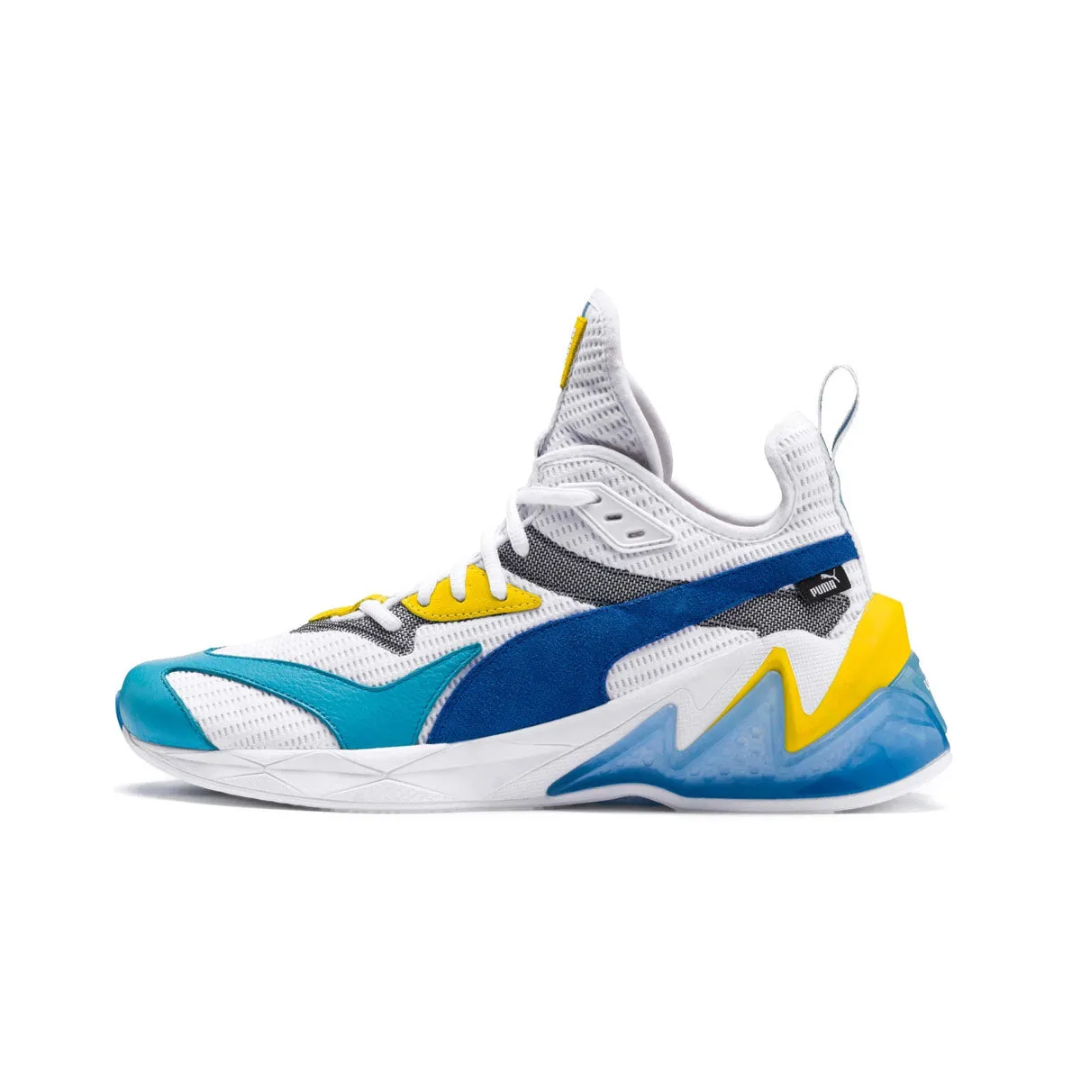 Puma Mens LQDCELL Origin Training Sneakers 192862-01 White/Blue/Yellow