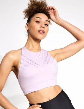 PUMA PWR Ultraform Graphic Bra - Grape Mist