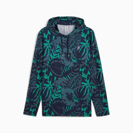 PUMA x PALM TREE CREW Palm Glitch Men's Hoodie | Deep Navy-Sparkling Green | PUMA Shop All Puma | PUMA 