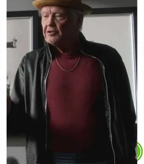 RAY DONOVAN JON VOIGHT (MICKEY DONOVAN) BLACK LEATHER JACKET