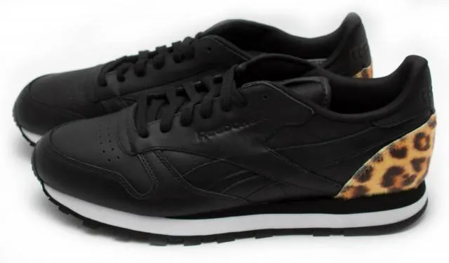 Reebok classic leather beast black/white/red v59397 sz 9 - 12