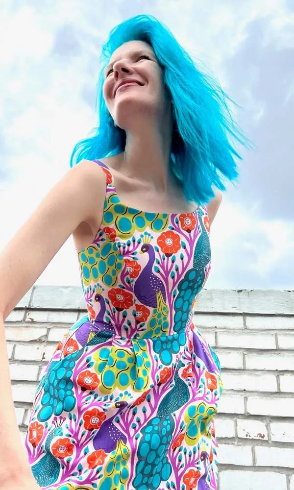 Reedbird Dress - Peacocks