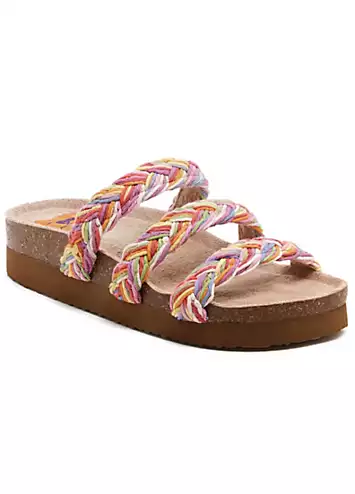 Rocket Dog Ladies Multicoloured Ashley String Braid Sandals | Grattan