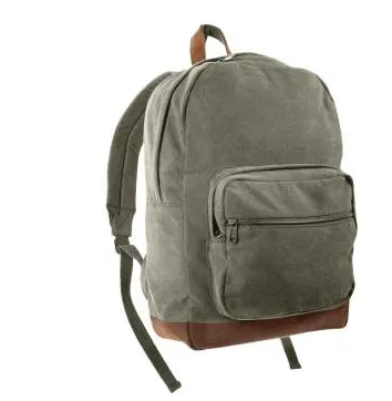 Rothco Vintage Canvas Teardrop Backpack With Leather Accents