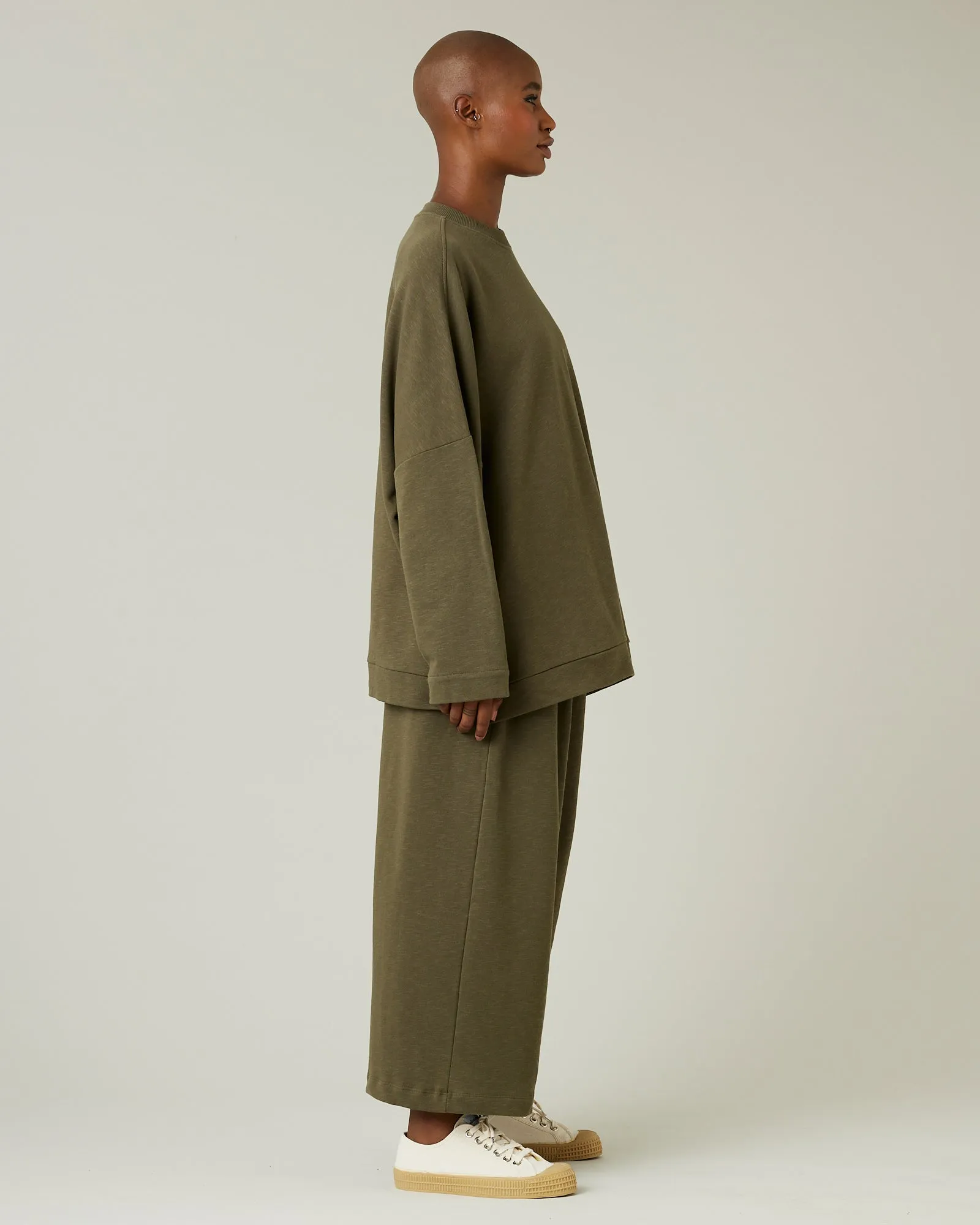 Ruby Olive Jersey Trousers