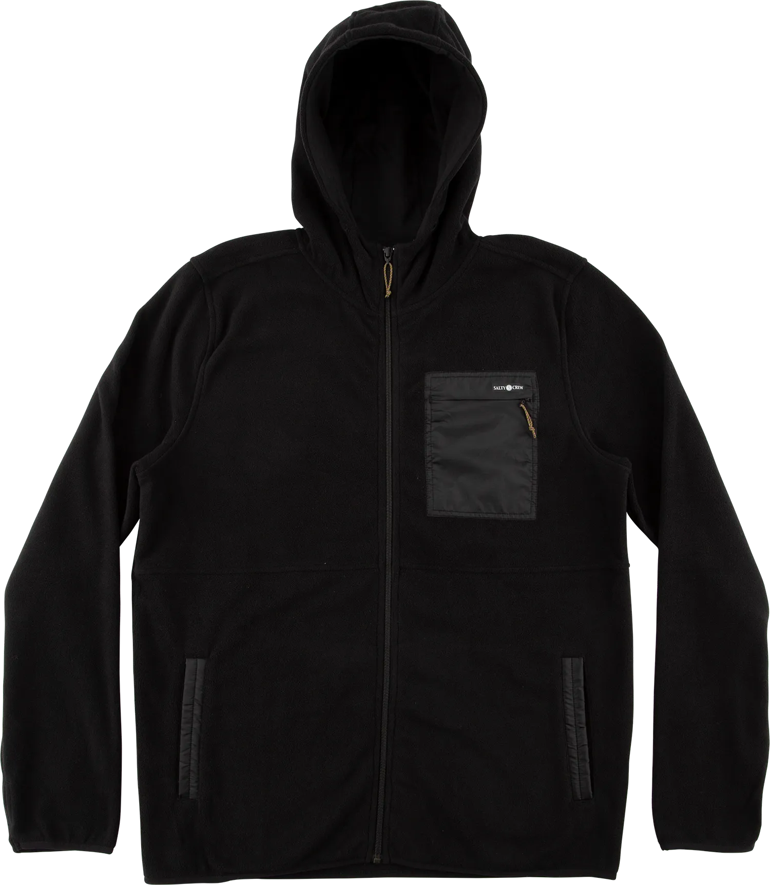 Salty Crew Men's Edgewater Full-Zip Hooded Fleece Black | Buy Salty Crew Men's Edgewater Full-Zip Hooded Fleece Black 