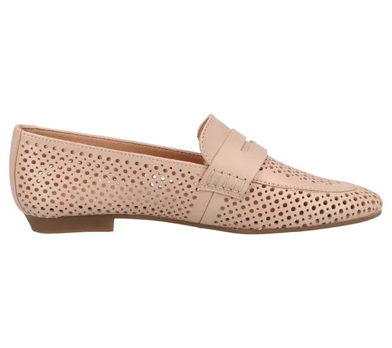 SCAPA Damen Echtleder-Slipper Loafer Sommer-Schuhe Schlupf-Schuhe 1079764-45 Beige