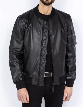 Schott men's black leather jacket teddy spirit lc queens