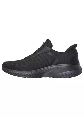 Skechers Black Bobs Squad Chaos in Colour Slip Ins Trainers | Grattan