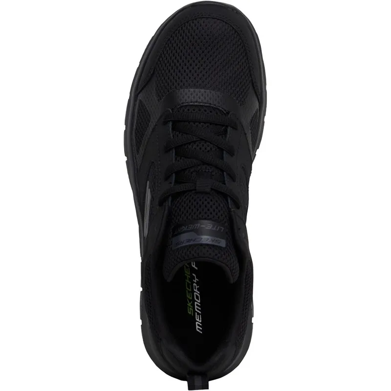 SKECHERS Mens Track Syntac Trainers Black