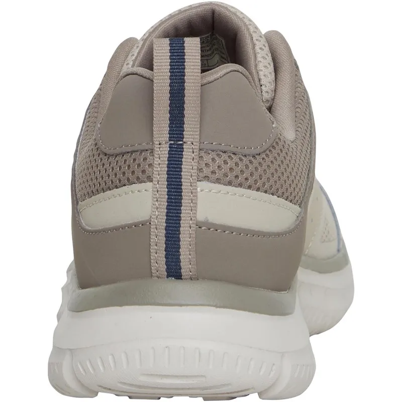 SKECHERS Mens Track Syntac Trainers Taupe