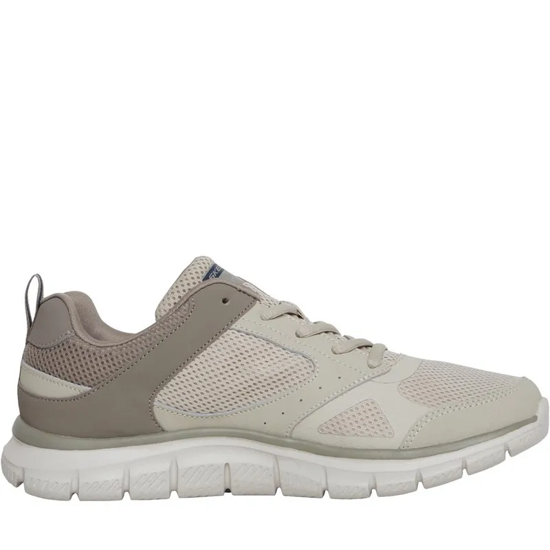 SKECHERS Mens Track Syntac Trainers Taupe