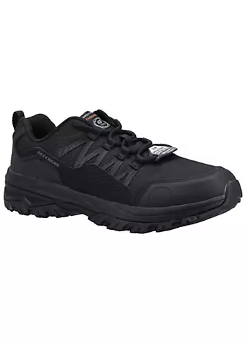 Skechers Work Relaxed Fit Mens Black Fannter Slip Resistant Trainers | Kaleidoscope