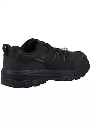 Skechers Work Relaxed Fit Mens Black Fannter Slip Resistant Trainers | Kaleidoscope