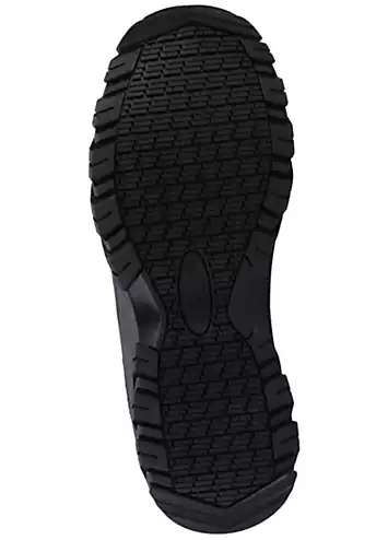 Skechers Work Relaxed Fit Mens Black Fannter Slip Resistant Trainers | Kaleidoscope