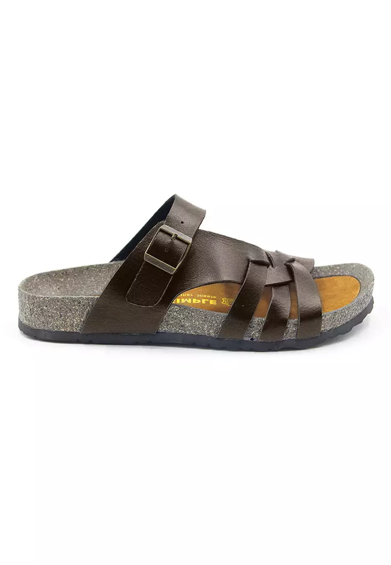 SoleSimple Istanbul - Dark Brown Leather Sandals & Flip Flops & Slipper