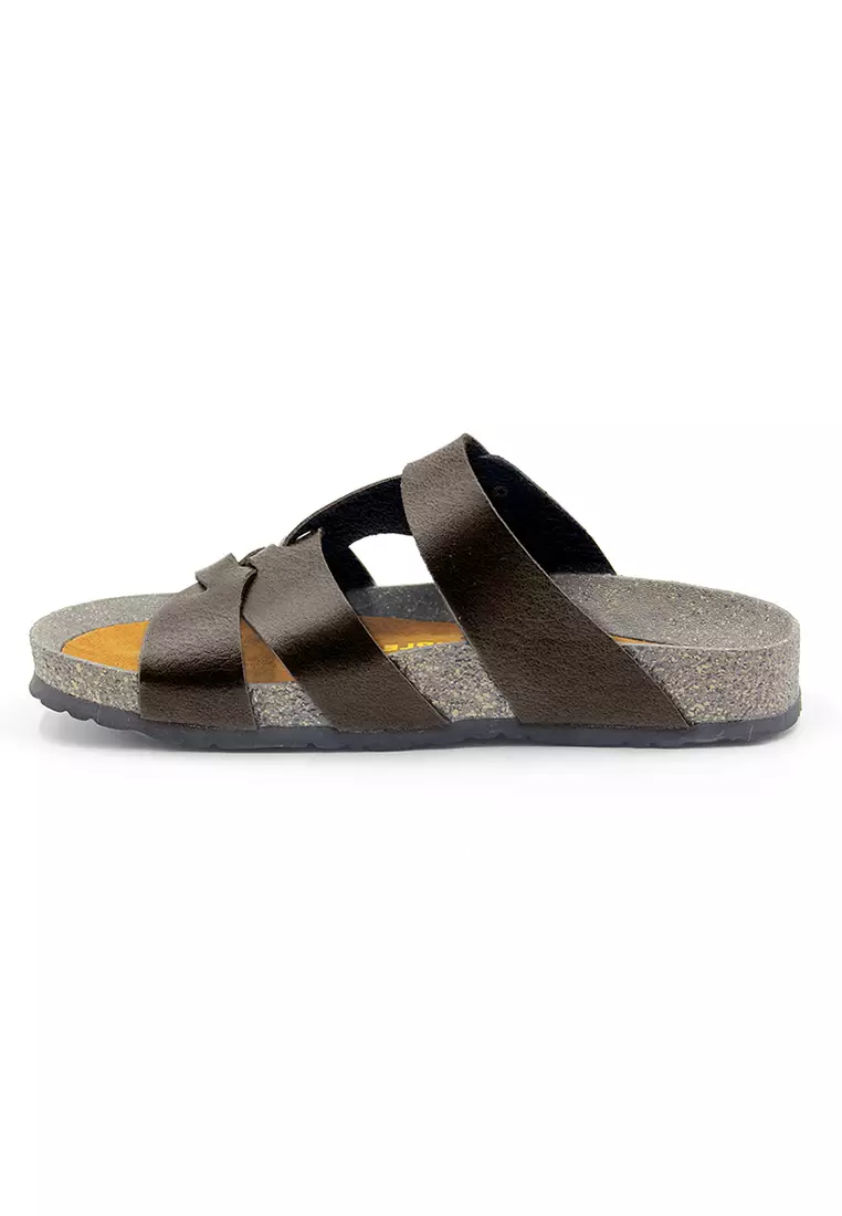 SoleSimple Istanbul - Dark Brown Leather Sandals & Flip Flops & Slipper