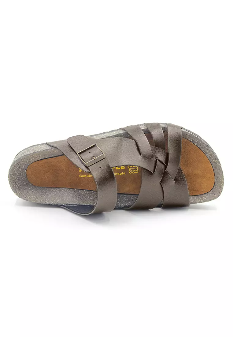 SoleSimple Istanbul - Dark Brown Leather Sandals & Flip Flops & Slipper