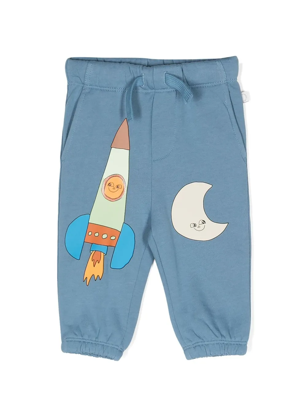 STELLA MCCARTNEY KIDS Light Blue Joggers with Space Print