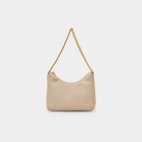 Stella McCartney  Mini Zip Shaggy Deer Bag in Beige Vegan Leather