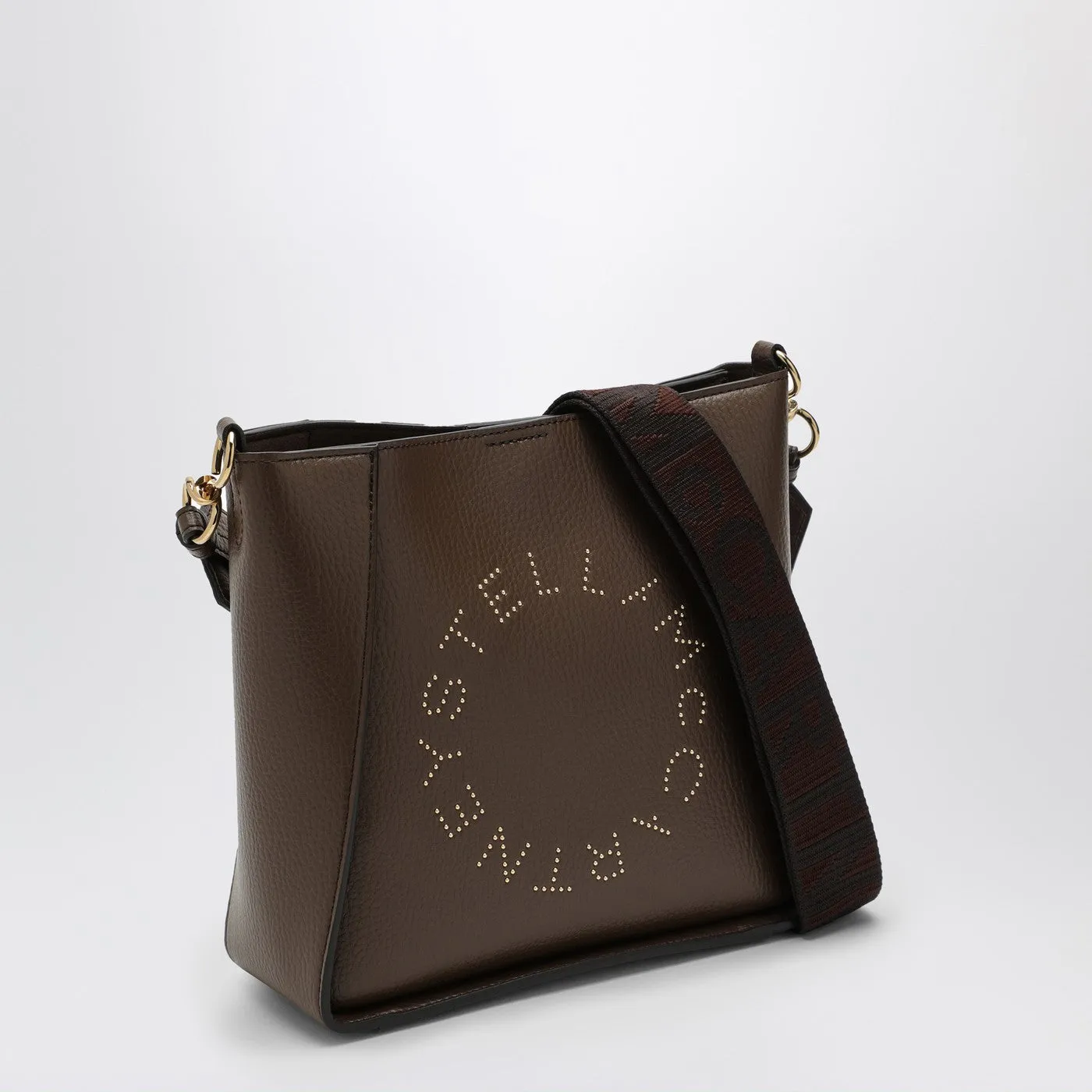 Stella McCartney    Stella Mc Cartney Logo Brown Shoulder Bag