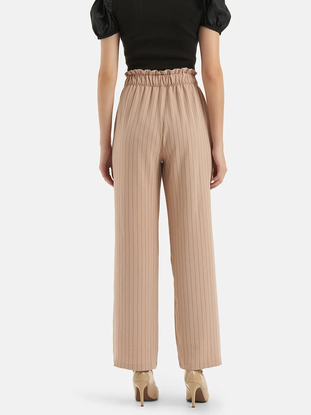 Striped Paperbag Trousers