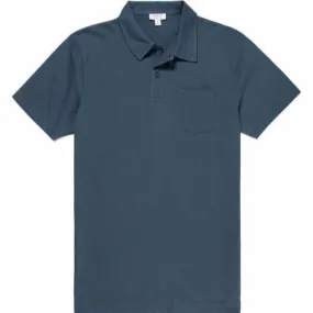 Sunspel Rivieria Polo Shirt Dark Petrol