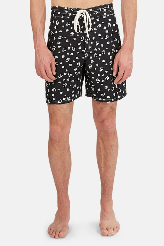 Surfer Short Black/White