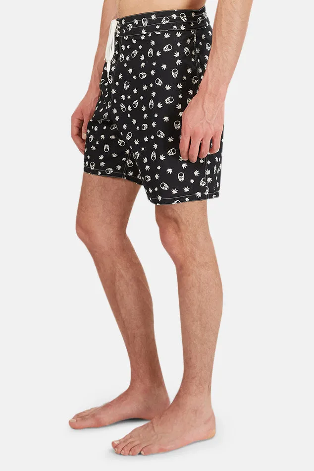 Surfer Short Black/White