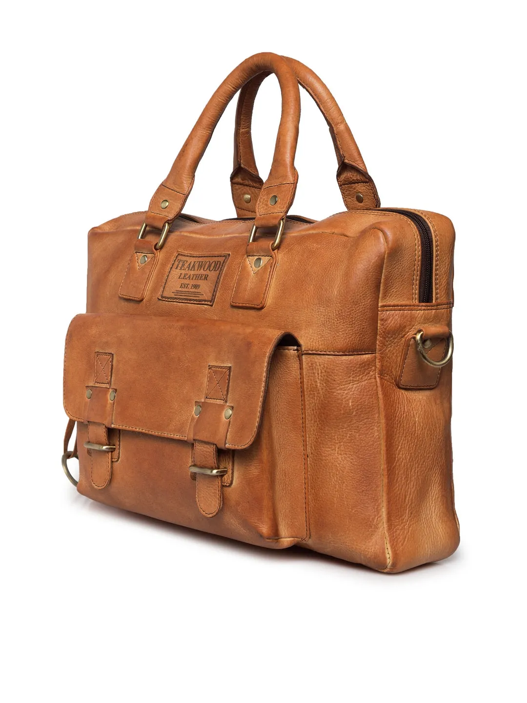 Teakwood Genuine Leather Laptop bag