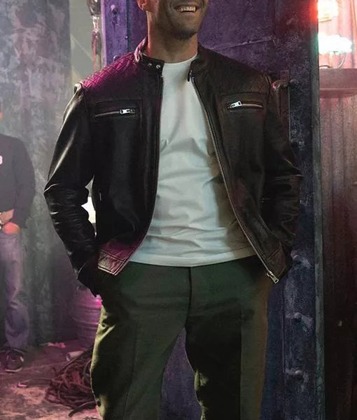 The Expendables 4 | Lee Christmas (Jason Statham) Leather Biker Jacket