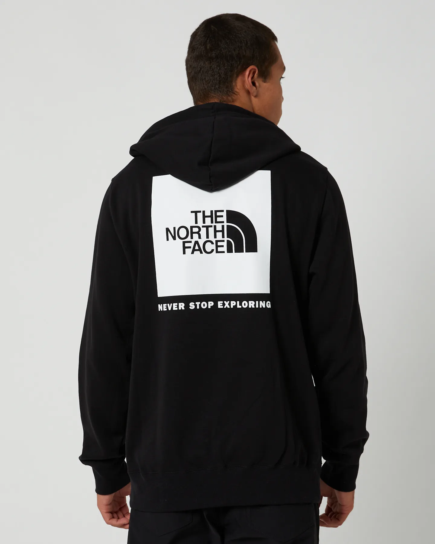 The North Face Mens Box Nse Pullover Hoodie - Tnf Black / Tnf White | SurfStitch